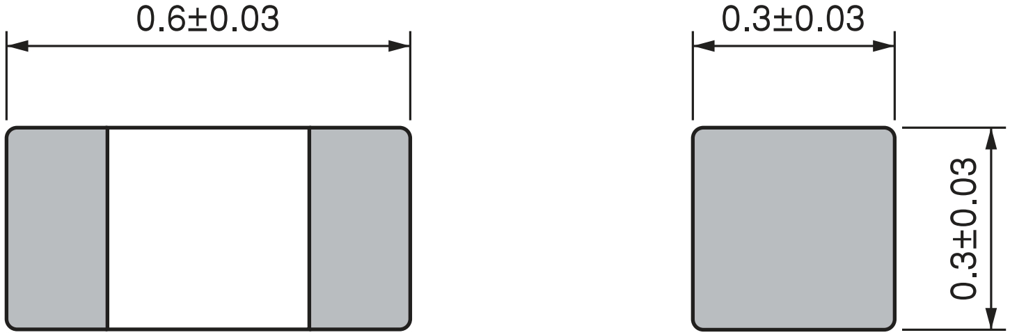 פריטים לאלקטרוניקה MURATA SMD FERRITE 0201 BLM03
